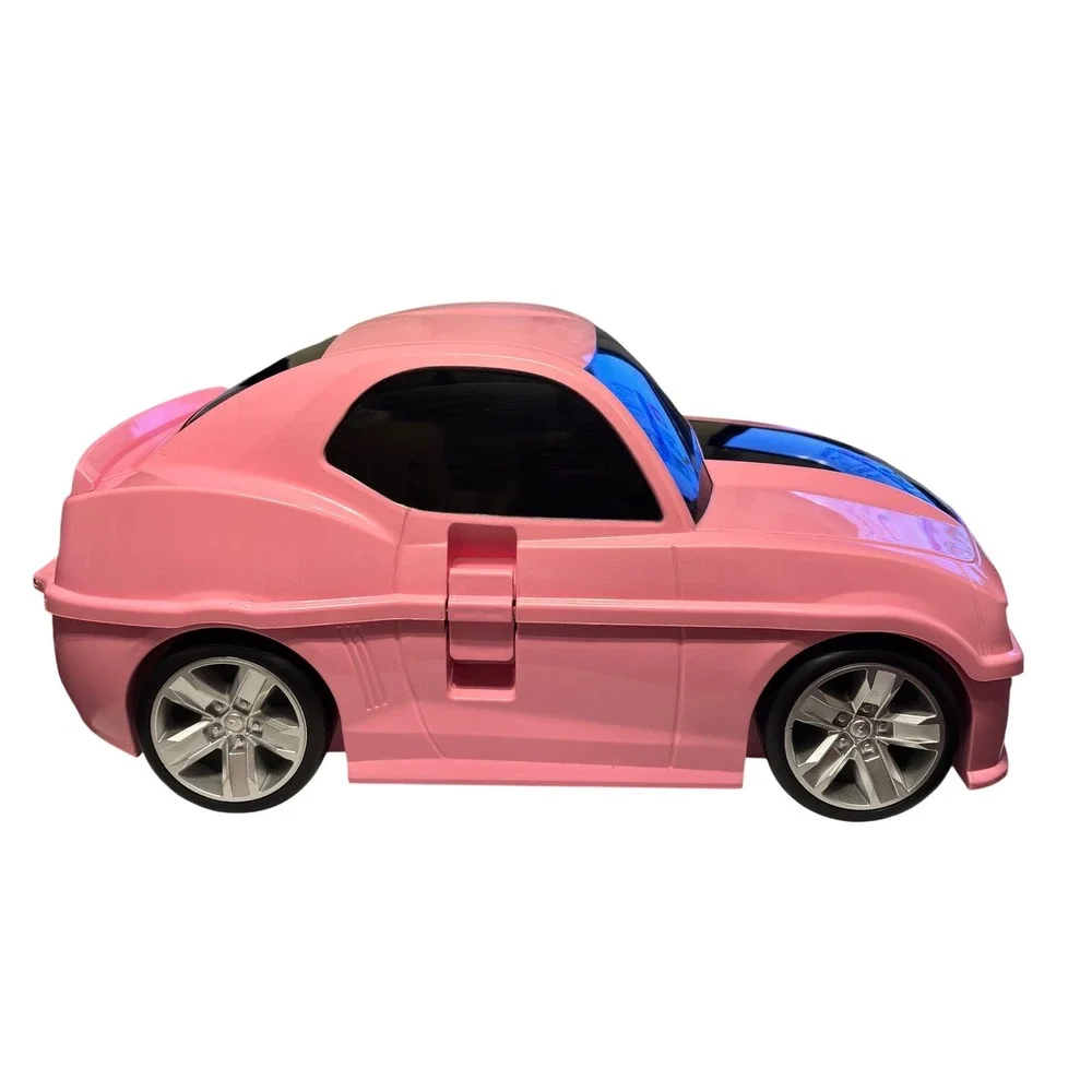 Pink Chevrolet Camaro Kids Ride‎ Suitcase Rolling Luggage for Travel School
